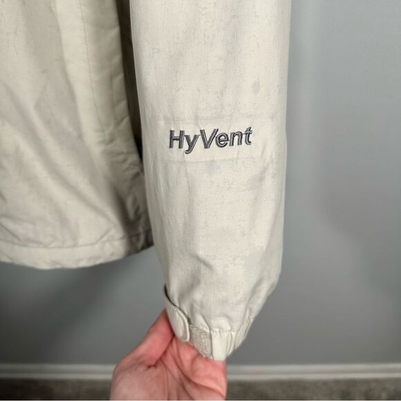 The North Face Blue White Hyvent Snowboarding Ski Winter Jacket Size Large Snow - Picture 7 of 16